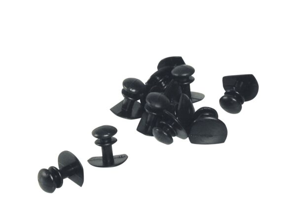 Knop rubber, set a 12 stuks voor 209820